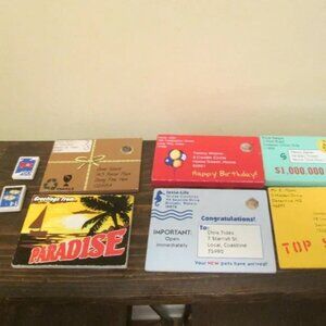 Melissa & Doug Wooden Mailbox Replacement Items Wood Original 6 Letters 2 Stamps